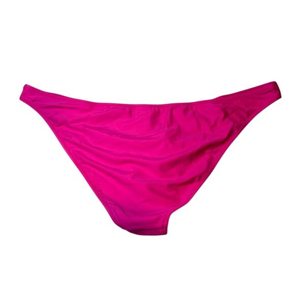 NWT J.Crew Heritage 1989 High-Leg Bikini Bottom Hot Pink Plus Size 2X Swim - Picture 2 of 5